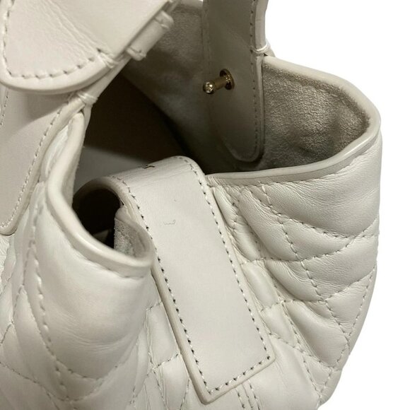 Auth DIOR/ChristianDior Toujours Bag Small M2822OSNW_M030 White Calf Skin - Picture 12 of 16